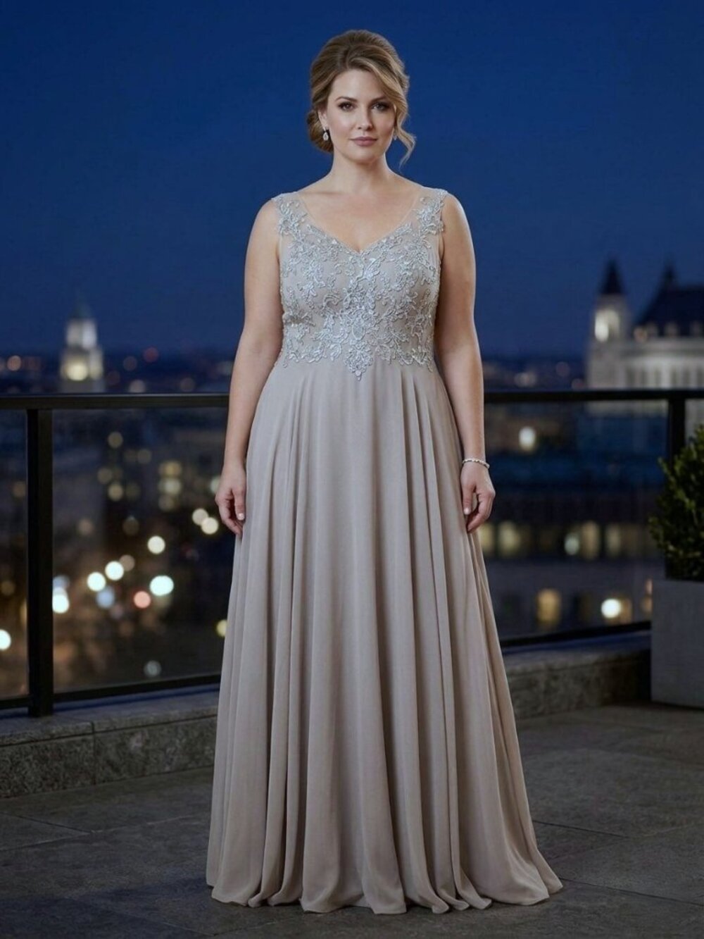 JJ'S HOUSE Sleeveless A-Line Formal Gown. Plus Size 20W*